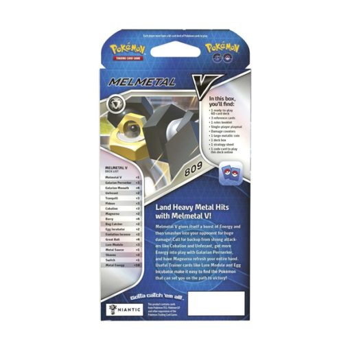 POKEMON GO V BATTLE DECK BOX MELMETAL INGLES - Imagen 6