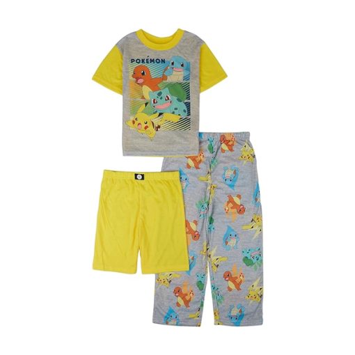 Pokemon Ropa Kanto Conjunto 3 Piezas Talla 6