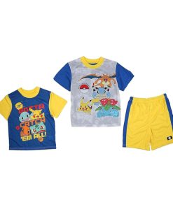 POKEMON ROPA CONJUNTO 3 PIEZAS YELLOW
