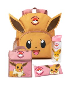 POKEMON MOCHILA EEVEE SET COMPLETO CON TOMATODO