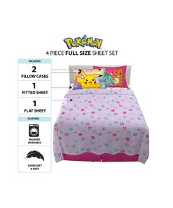 Alternative view of POKEMON JUEGO DE SABANAS PINK PIKACHU