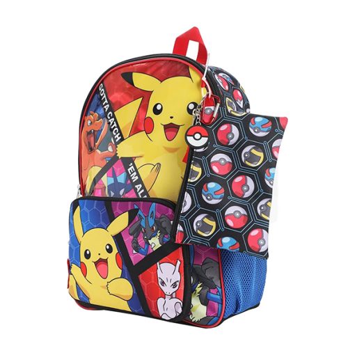 POKEMON MOCHILA PIKACHU CHARIZARD SET - Imagen 3