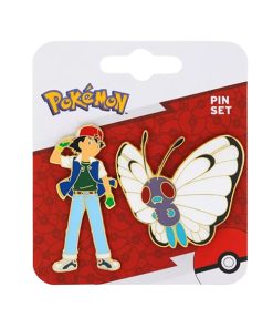 Alternative view of POKEMON ASH & BUTTERFREE ENAMEL PIN SET