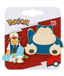 Alternative view of POKEMON ASH & SNORLAX ENAMEL PIN SET