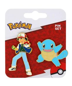 Alternative view of POKEMON ASH AND SQUIRTLE ENAMEL PIN SET