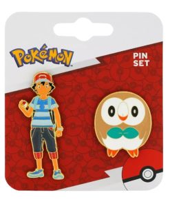 Alternative view of Pokemon Ash y Rowlet Pin Set