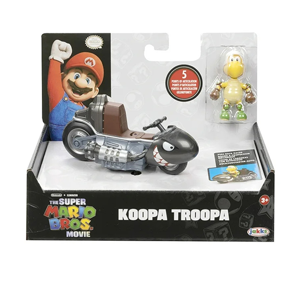 Super Mario Bros Movie Koopa Troopa con Kart de Fricción