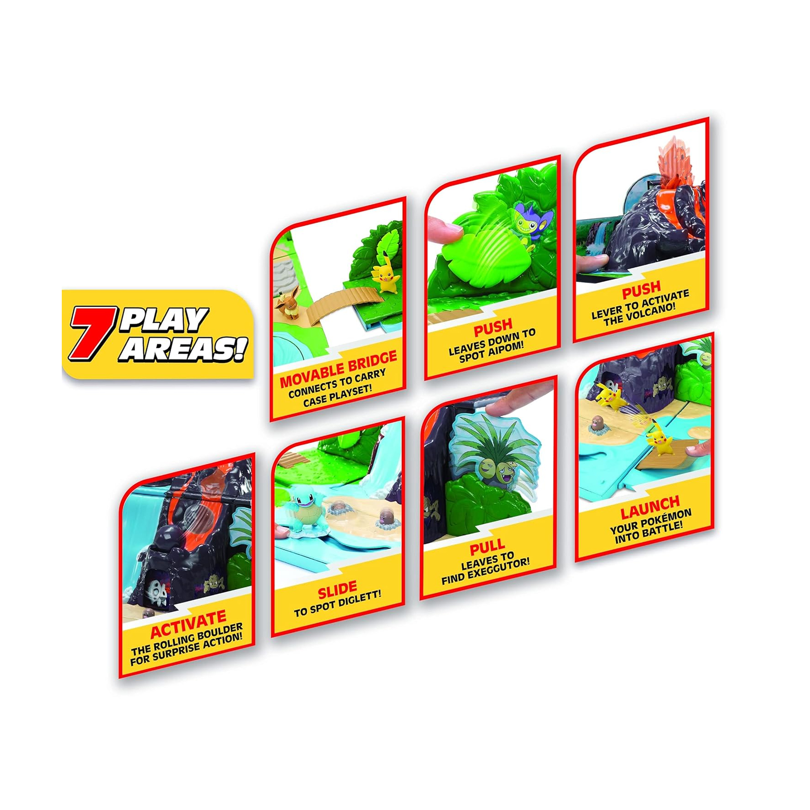Pokemon Volcano Set Jazwares Playset - Imagen 4