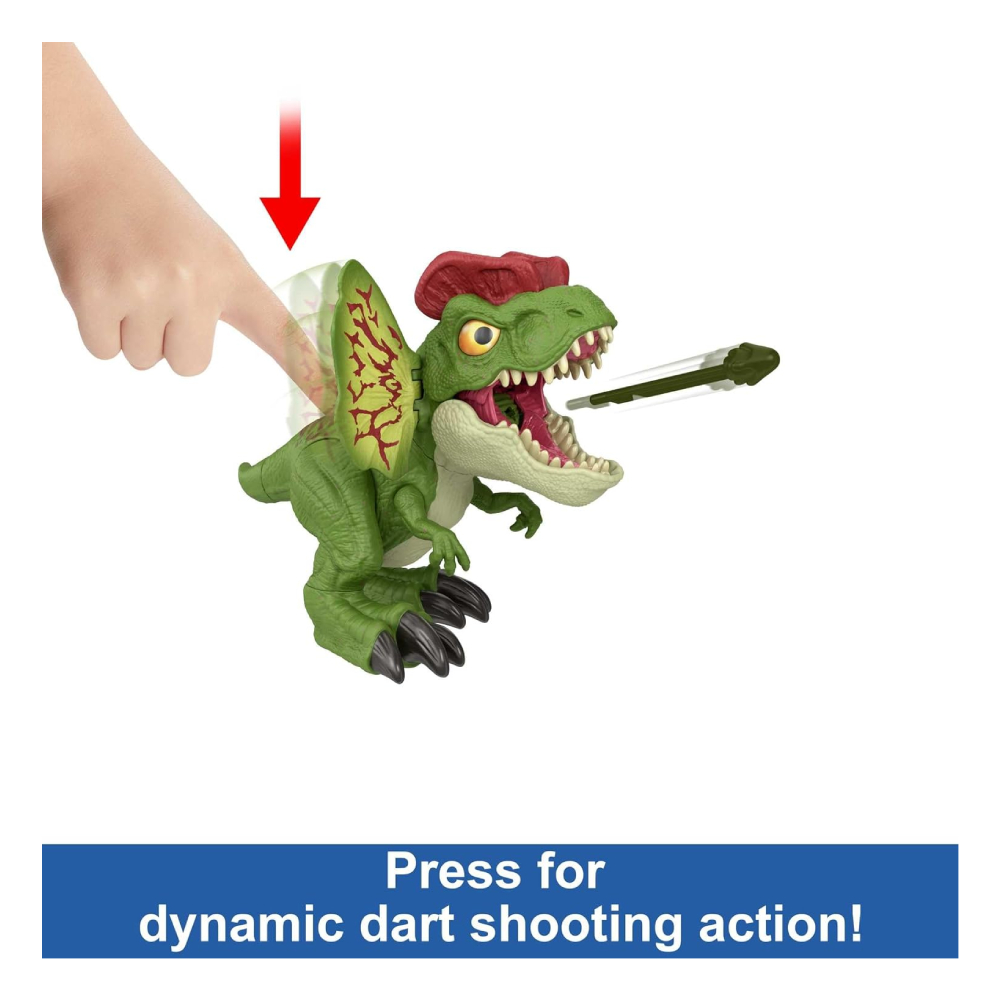 Mattel Jurassic World Dinosaurio Desencadenado Dilophosaurus - Imagen 2