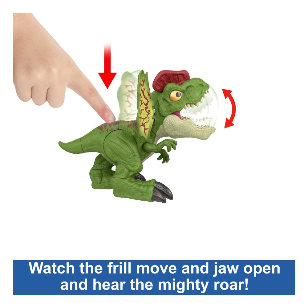Mattel Jurassic World Dinosaurio Desencadenado Dilophosaurus - Imagen 3