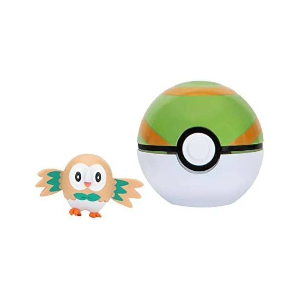 Pokemon Clip N Go Rowlet Incluye Pokebola - Imagen 2