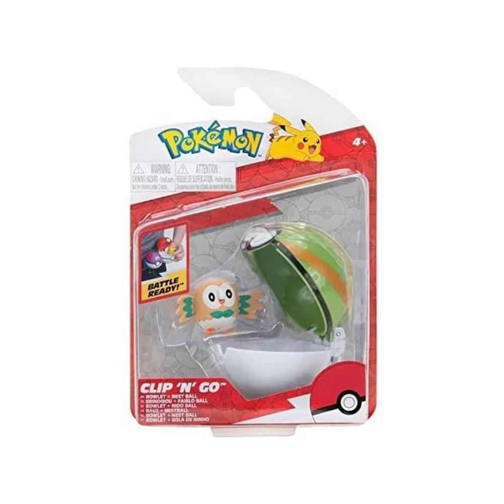 Pokemon Clip N Go Rowlet Incluye Pokebola - Imagen 4