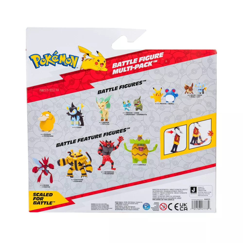 Pokemon Jazwares Multipack Cinderace Absol Pikachu - Imagen 5