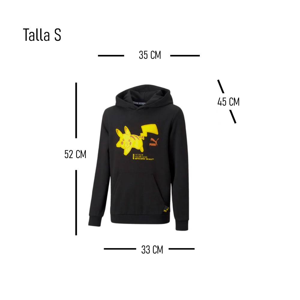 Polera con Capucha Pikachu Talla S Niños - Imagen 2