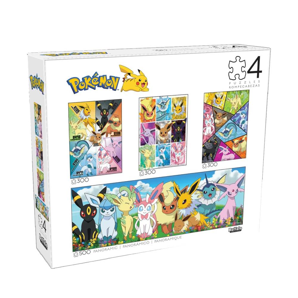 Pokemon Rompecabeza Eevee Y Evoluciones Pack de 4 - Imagen 2