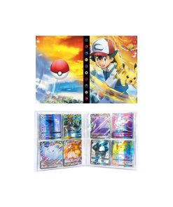 Folder 4 Bolsillos Capacidad 240 Cartas Ash Pikachu
