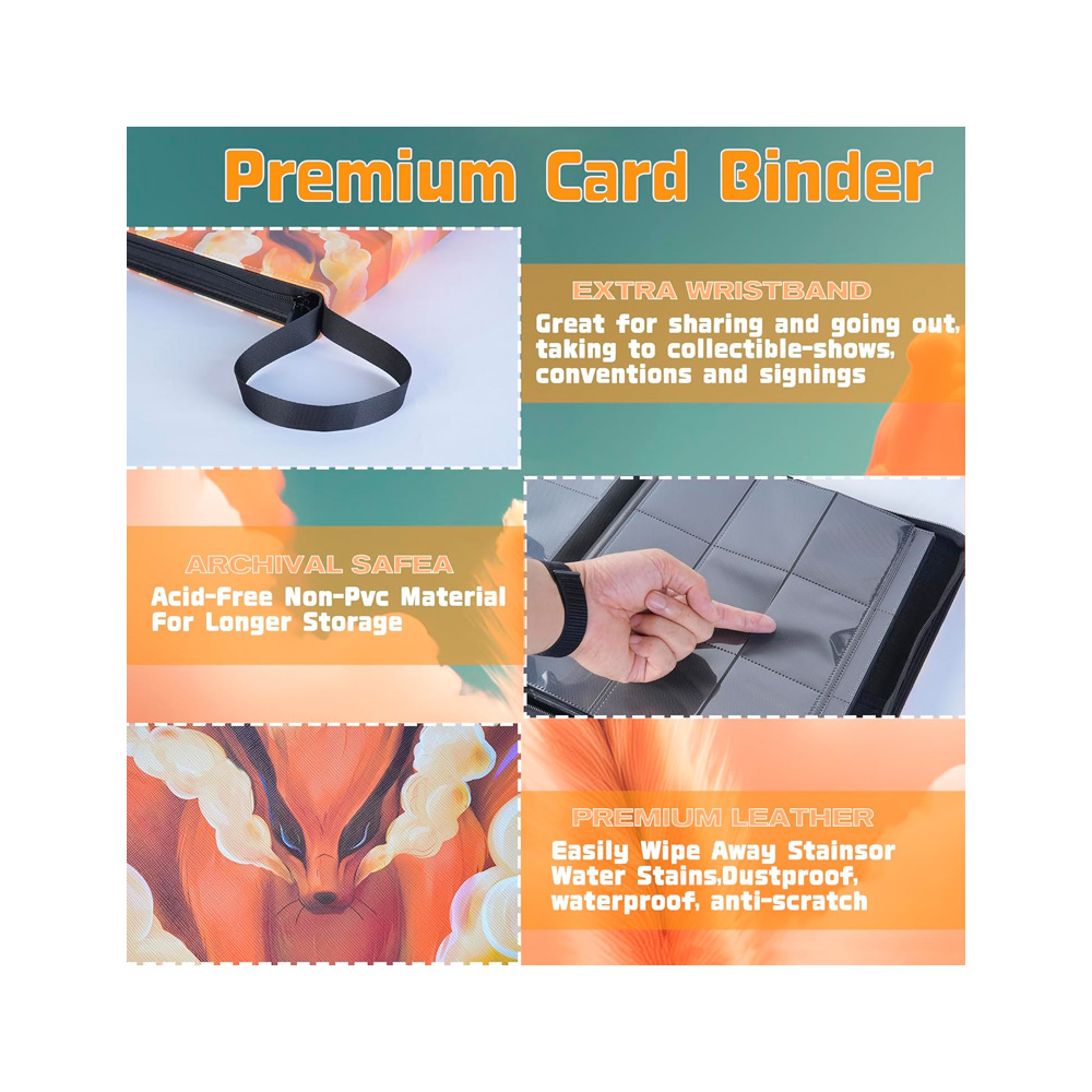 Folder 9 Pocket 900 Cartas Kurama - Imagen 4