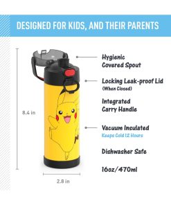 Alternative view of Thermos Funtainer Pokemon 16 Onzas Exclusivo Pikachu