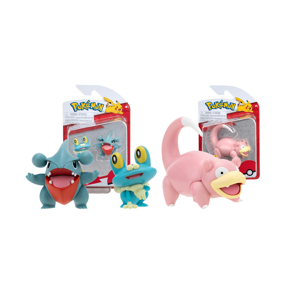 Pokemon Jazwares Pack Froakie Gible Slowpoke