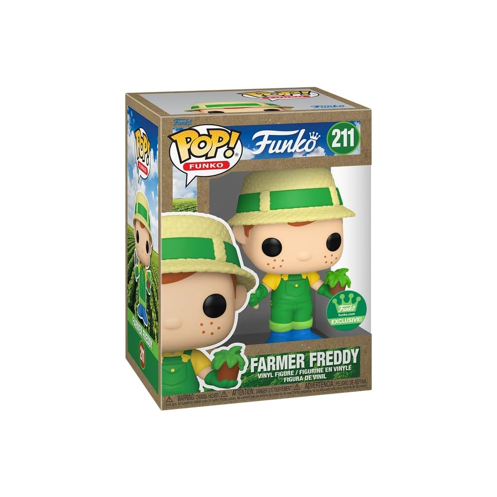 Funko Pop 211 Farmer Freddy Exclusive Earth Day - Imagen 4