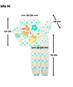 Alternative view of Pokemon Pijama Eevee Talla M
