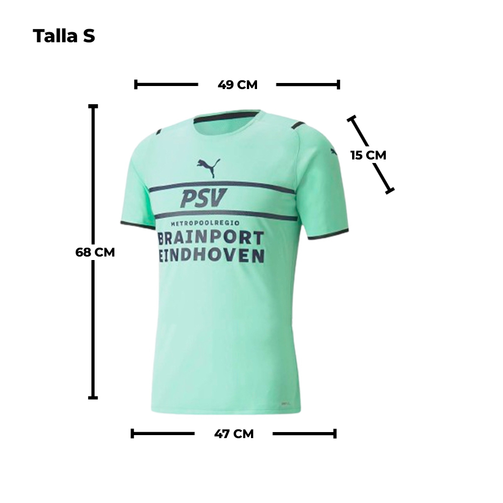 Puma PSV Camiseta Manga Corta Cuello V Adulto Talla S - Imagen 2