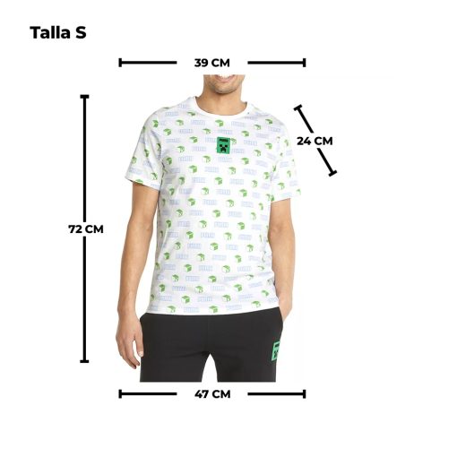 Puma Polo X Minecraft Aop Crew Neck Hombre Talla S/M - Imagen 2