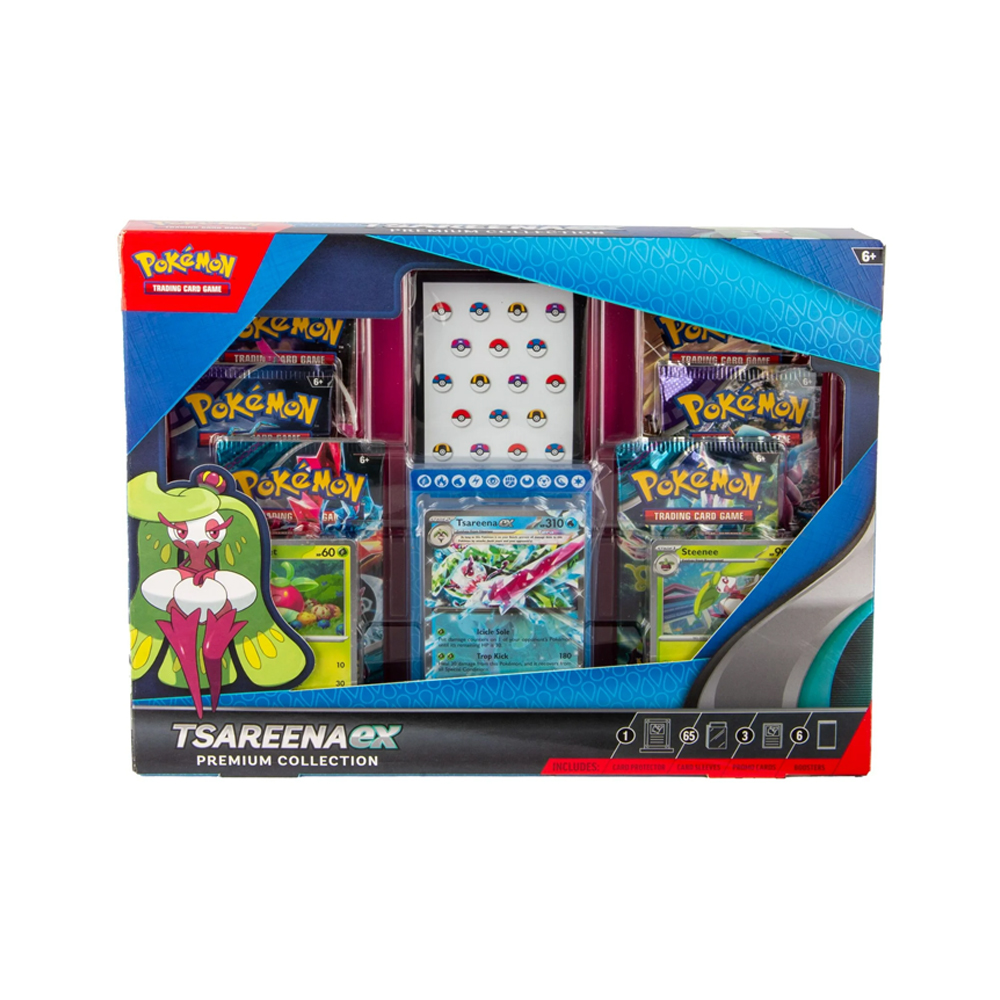 Pokemon TCG Tsareena Ex Premium Coleccion Ingles - Imagen 5