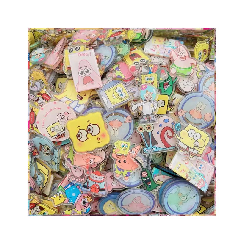Acrilicos al Azar 10 unidades de Bob Esponja
