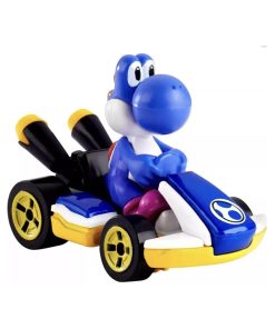 Alternative view of Hot Wheels Mario Kart Yoshi Blue