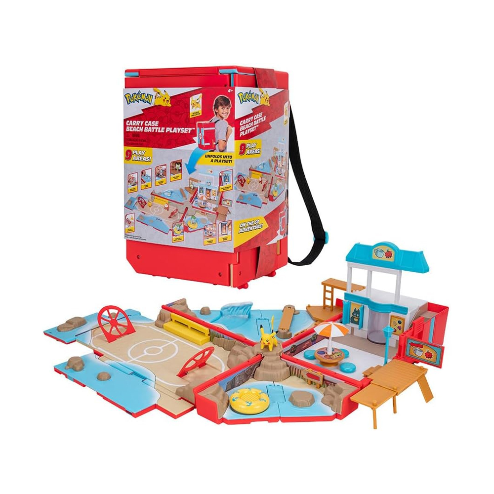 Pokemon Case Beach Playset Battle Pikachu