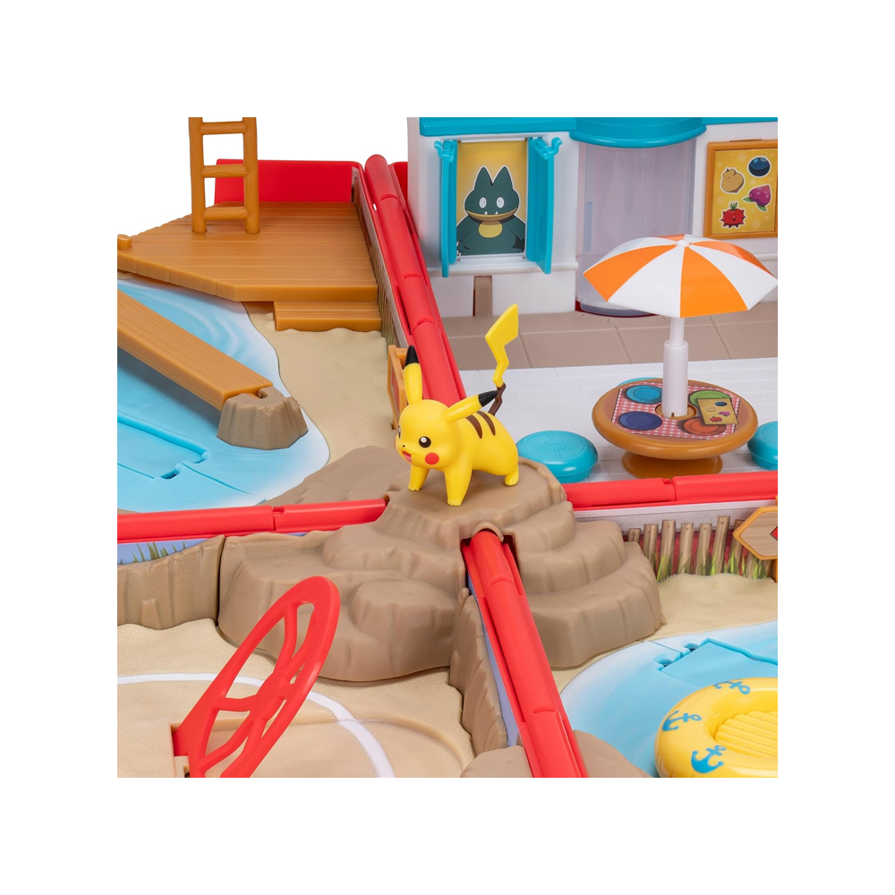 Pokemon Case Beach Playset Battle Pikachu - Imagen 3