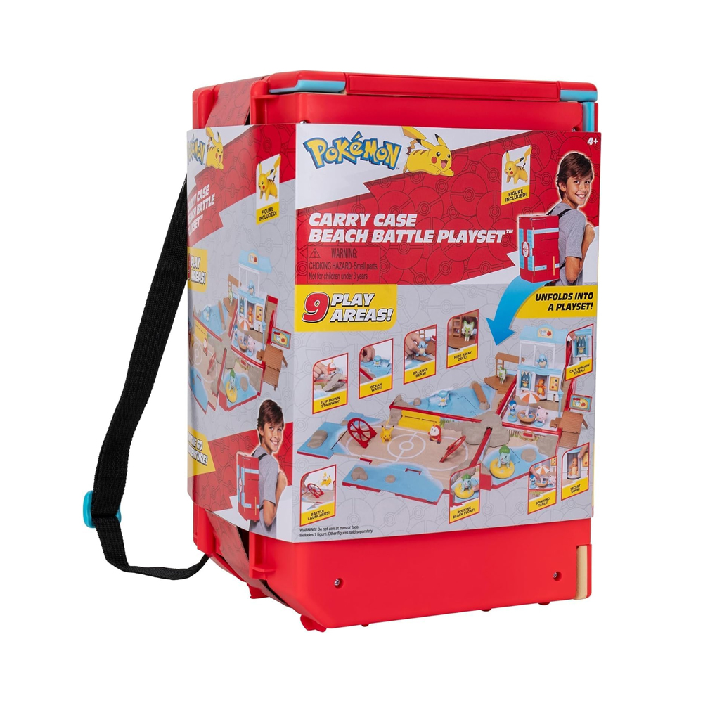Pokemon Case Beach Playset Battle Pikachu - Imagen 5