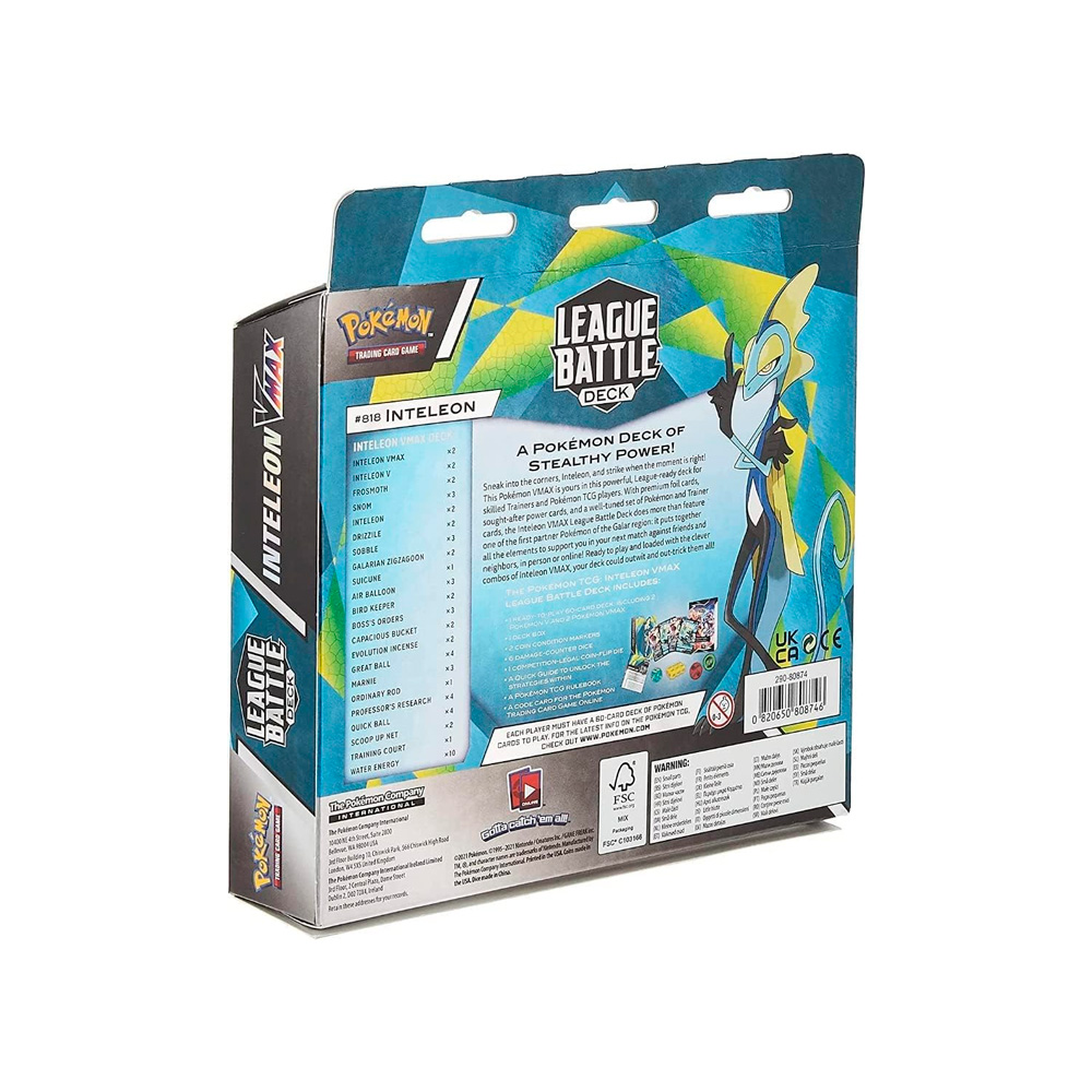 Pokemon TCG Intelleon VMax League Battle Deck Ingles - Imagen 3