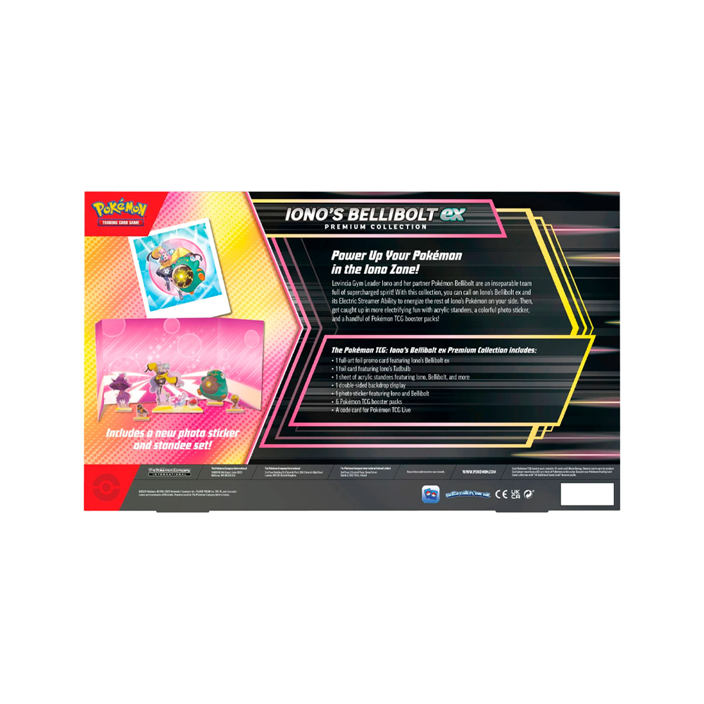 Pokemon TCG Ionos Bellibolt Ex Premium Collection 2025 Ingles - Imagen 6