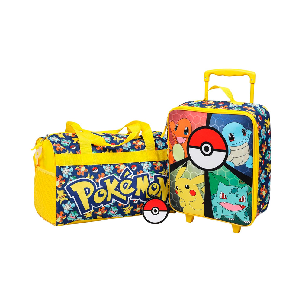 Bioworld Pokemon Set De Maleta con ruedas y Maletin Viajero