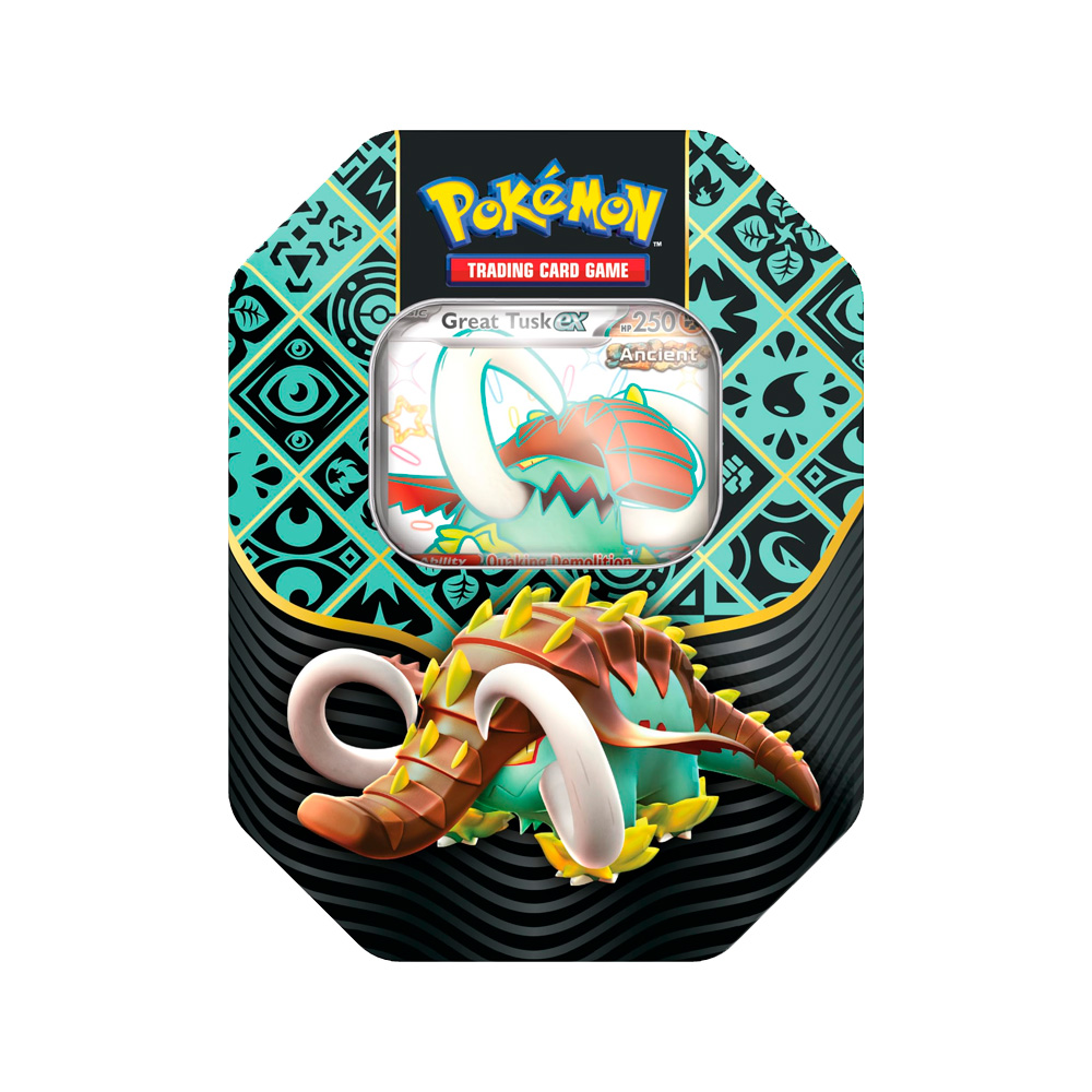 Pokemon TCG Paldean Fates Tin Colmilargo Español - Imagen 4