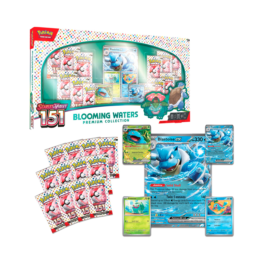 Pokemon 151 Scarlet Violet Blooming Waters Premium Ingles