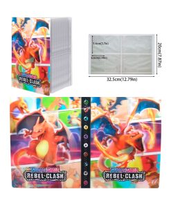 Alternative view of Folder 4 Bolsillos Capacidad 240 Charizard 3D Fire
