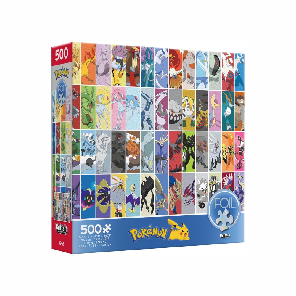 Pokemon Rompecabeza 500 Piezas Brillantes Legendarios