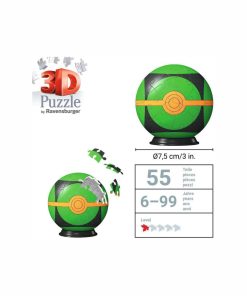 Alternative view of Pokemon Rompecabeza Dusk Ball 3D 54 Piezas