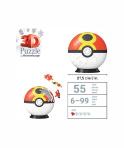 Alternative view of Pokemon Rompecabeza Repeat Ball 3D 54 Piezas