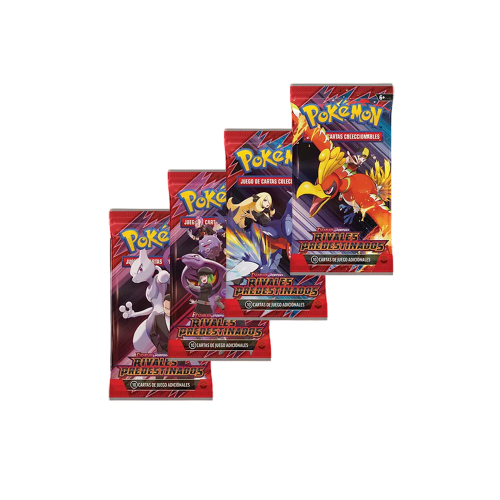 Pokemon TCG Destined Rivals 3 Pack Zebstrika Español - Imagen 2