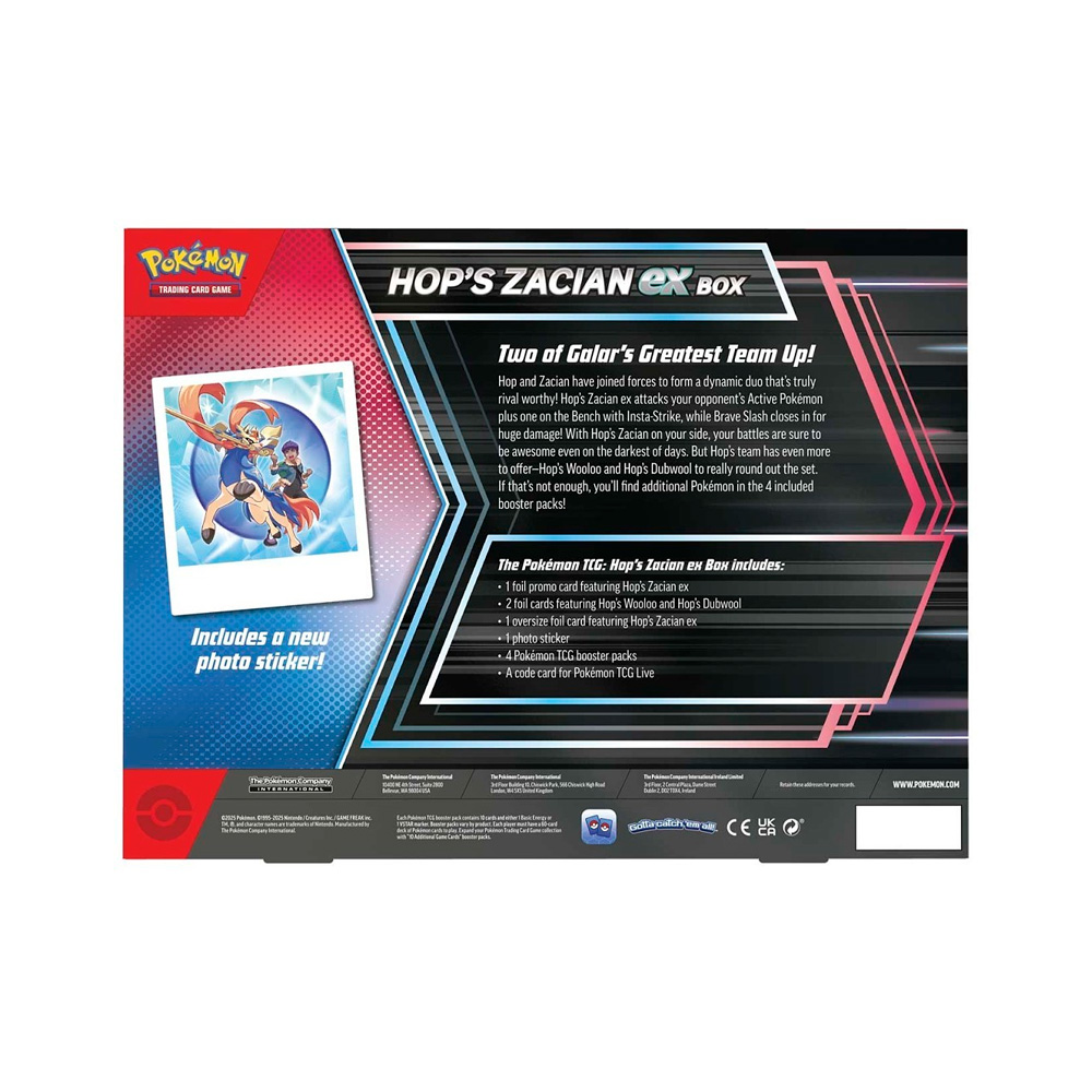 Pokemon TCG Journey Together Hops Zacian Ex Ingles - Imagen 6