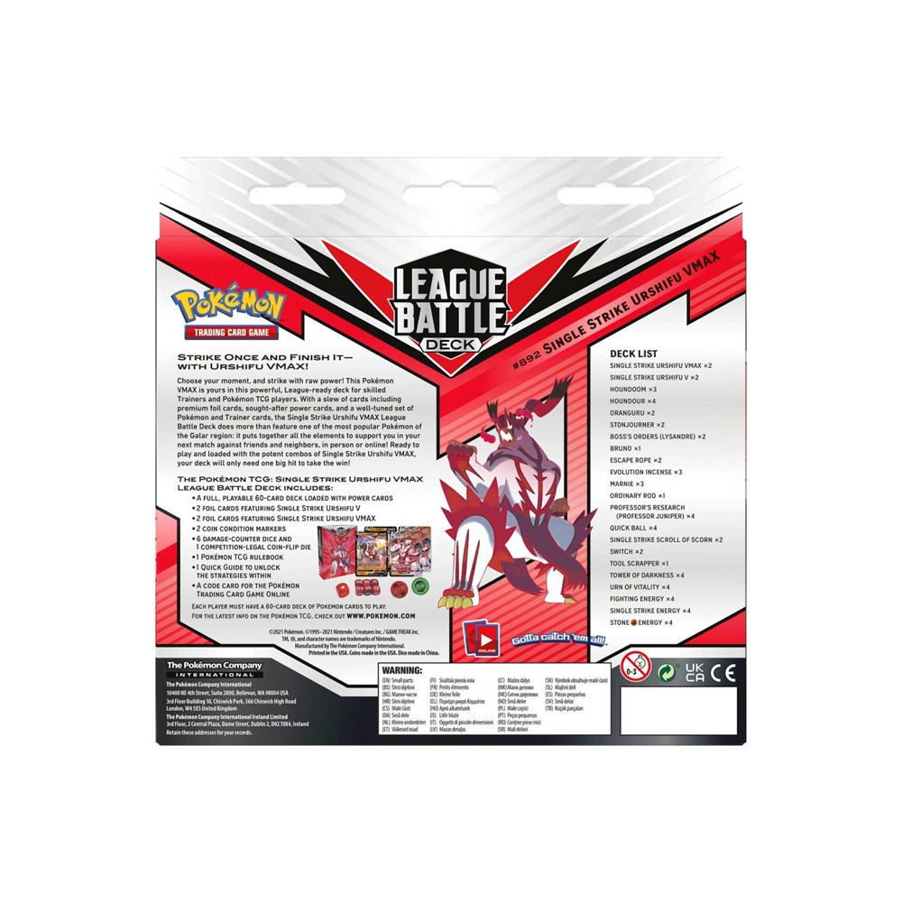 Pokemon TCG Single Strike Urshifu VMAX Deck Ingles - Imagen 5