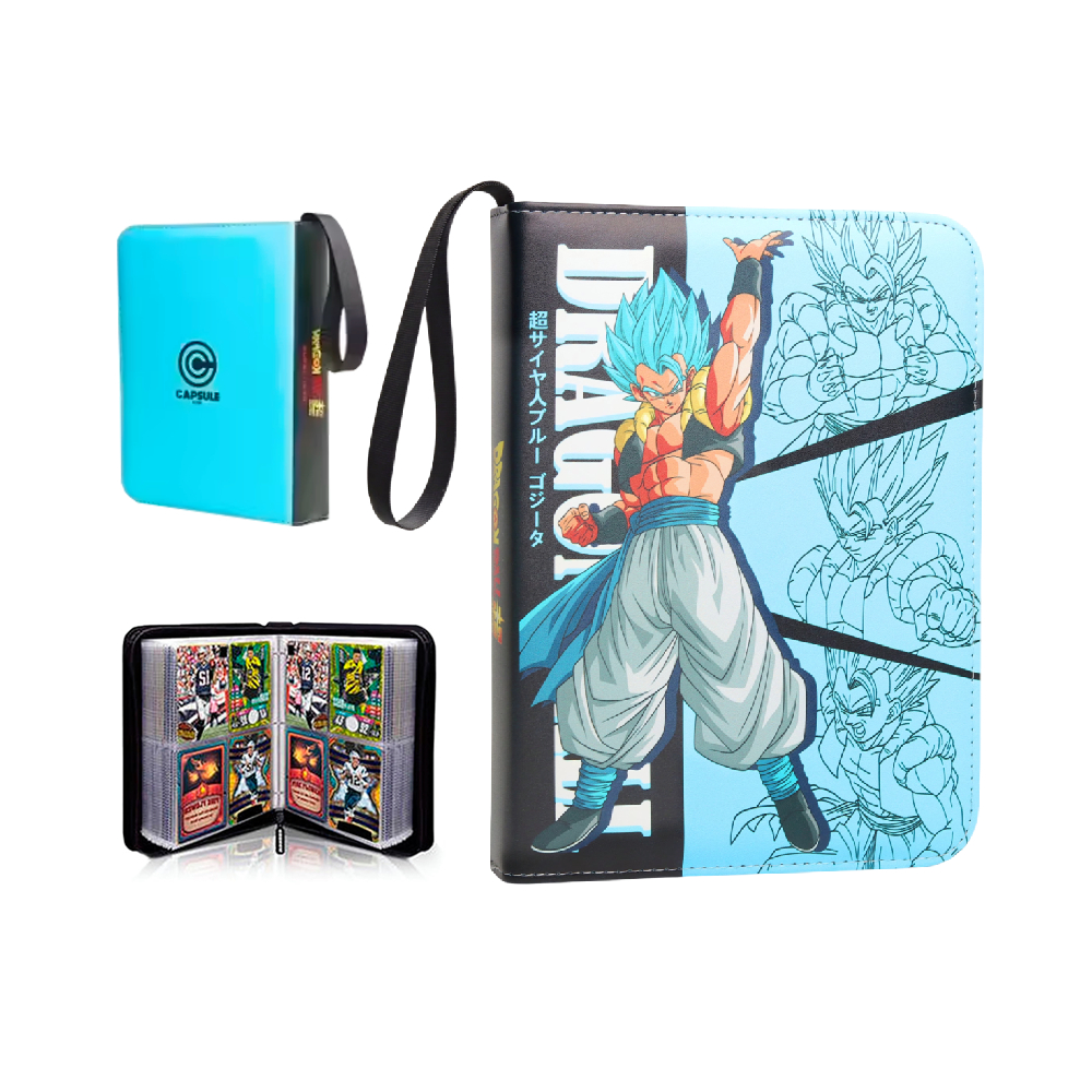 Dragon Ball Folder 4 Pocket 400 Cartas Gogeta Blue