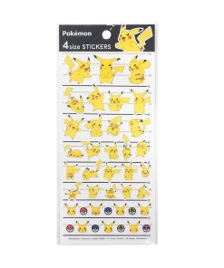 Pokemon Center Sticker Pikachu Set Japon