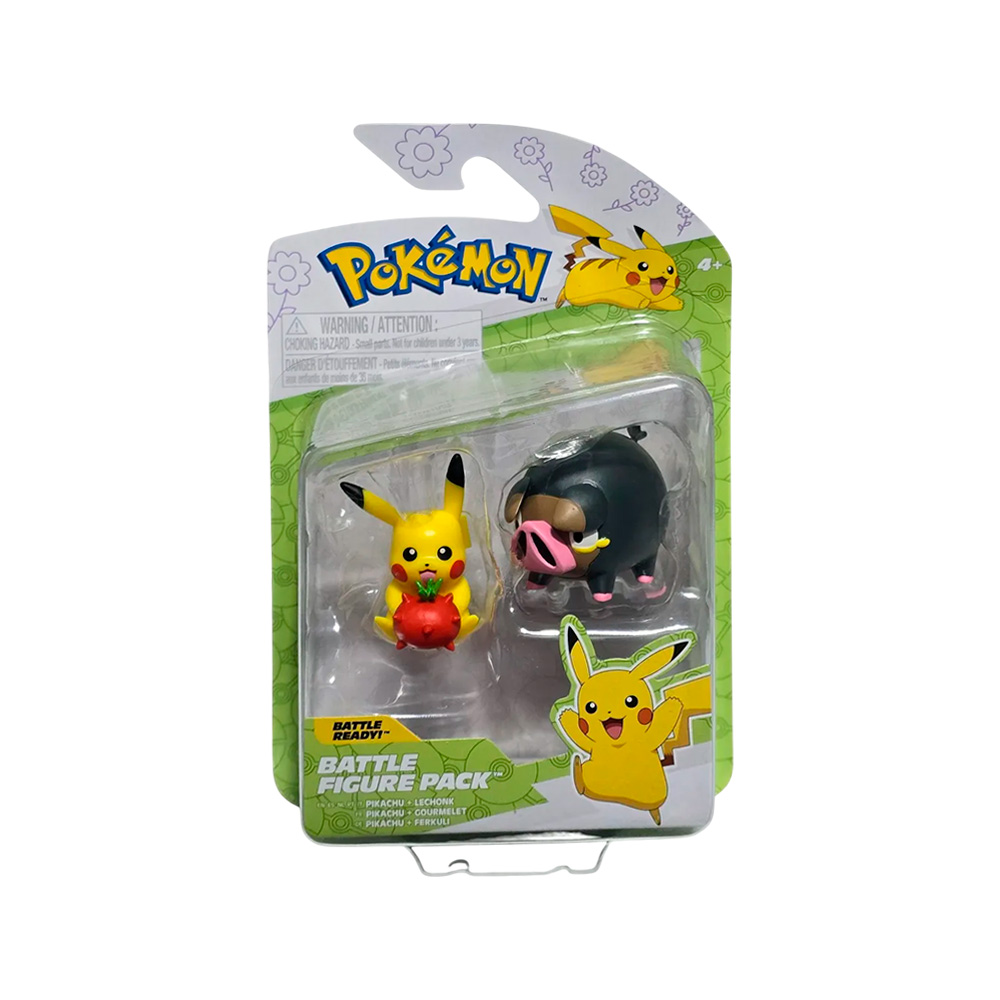Pokemon Figure Pack Pikachu Lechonk - Imagen 4