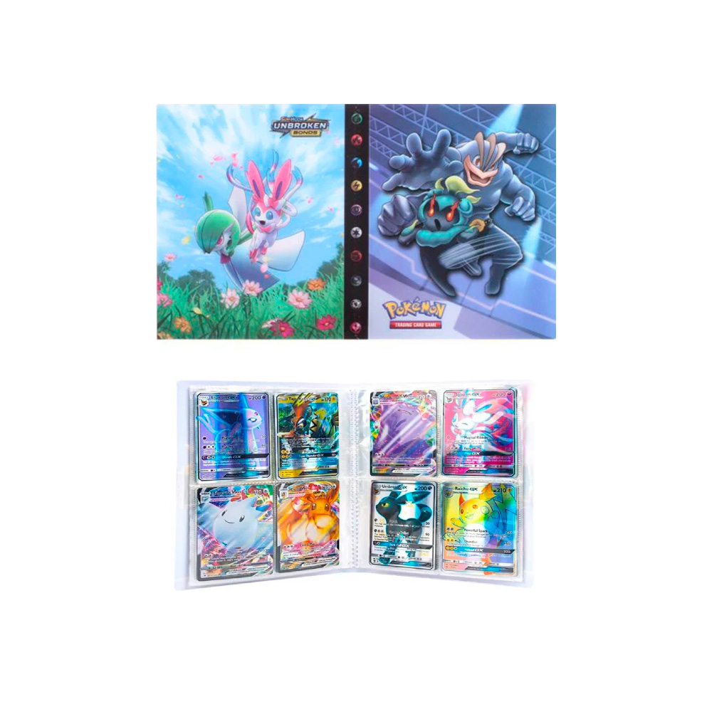 Folder 4 Bolsillos 240 Cartas Doble Team Machamp