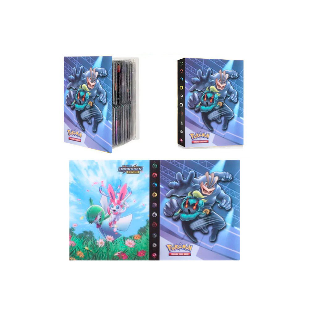 Folder 4 Bolsillos 240 Cartas Doble Team Machamp - Imagen 2
